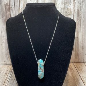 Amazonite Bar Necklace Crystal Healing Clarity